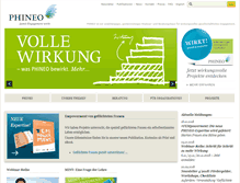 Tablet Screenshot of phineo.org